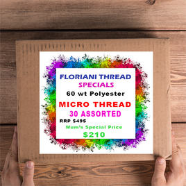 Floriani Micro Thread Set - 30 pk assorted